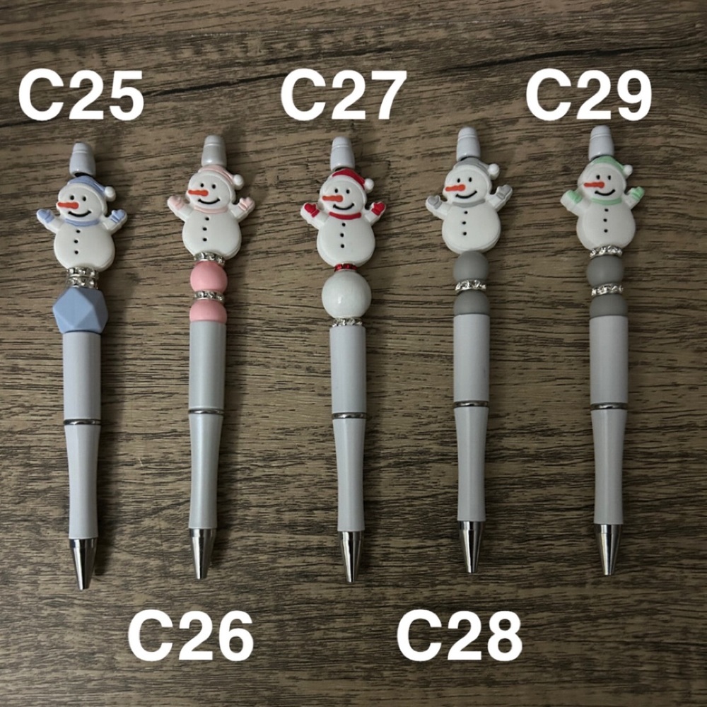 Beaded Christmas Pens